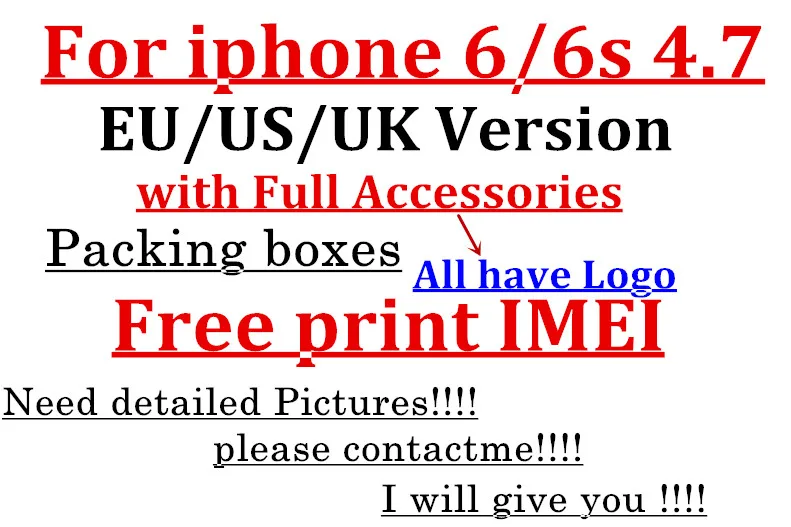 bilder für 5 stücke qualität US/EU/UK Version Telefon Verpackung Box Fall Für iPhone 6 6 S 4,7 ''Mit Voller Zubehör Box bilder für 5 stücke qualität US/EU/UK Version Telefon Verpackung Box Fall Für iPhone 6 6 S 4,7 ''Mit Voller Zubehör Box