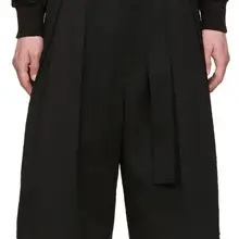 27-44 г. летняя Мужская Новая мода для мужчин и wo мужчин с тем же пунктом три-di мужчины sional плиссированные широкие брюки