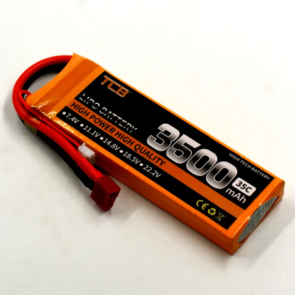 TCB RC игрушки LiPo Батарея 7 4 V 3500 мА/ч 35C 2S батареи для радиоуправляемый самолет