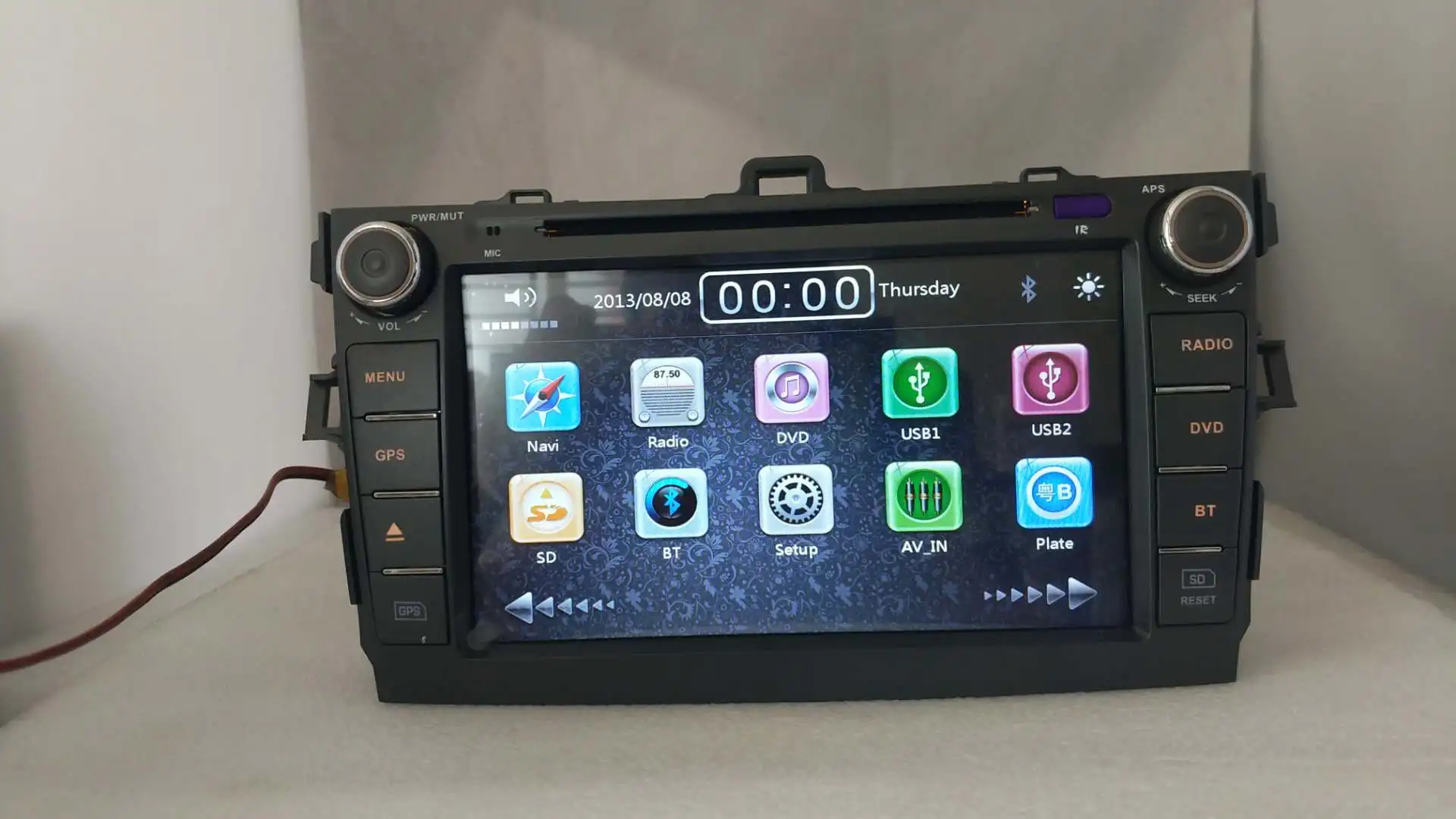 Sale 2 Din Car Multimedia Player Per Toy ota Corolla 2007 2008 2009 2010 2011 DVD radio Gps Naviagtion 1