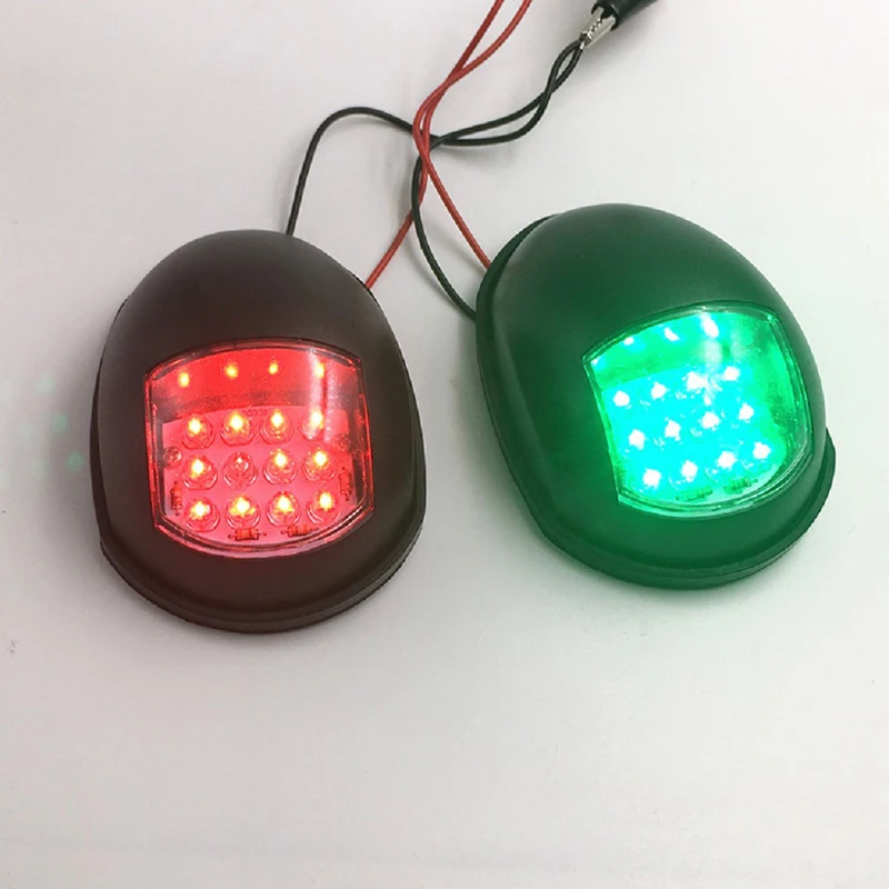 

1 Pair 12V Marine Boat Navigation Light Red Port Light Green Starboard Light Yacht Indication Signal Lamp