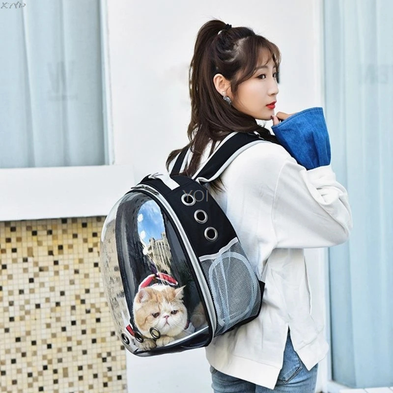 Cat-carrying backpack Pet Cat Backpack for Kitty Puppy Chihuahua Small Dog Carrier Crate Outdoor Travel Bag Cave for cat
