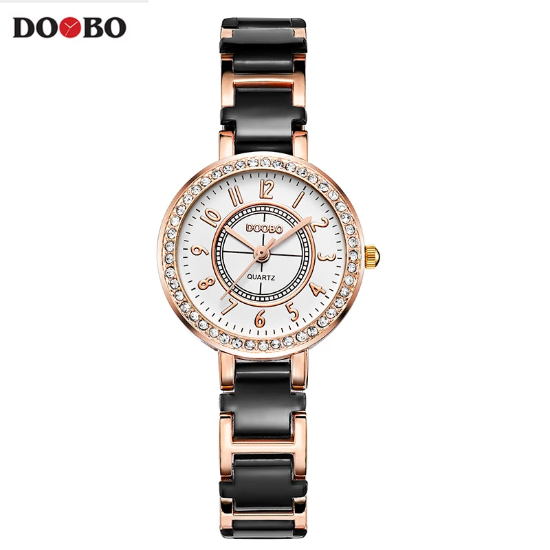 Известный бренд doobo Топ бренд класса люкс часы женские маленькие кварцевые часы модный женский браслет часы женские Montre femme