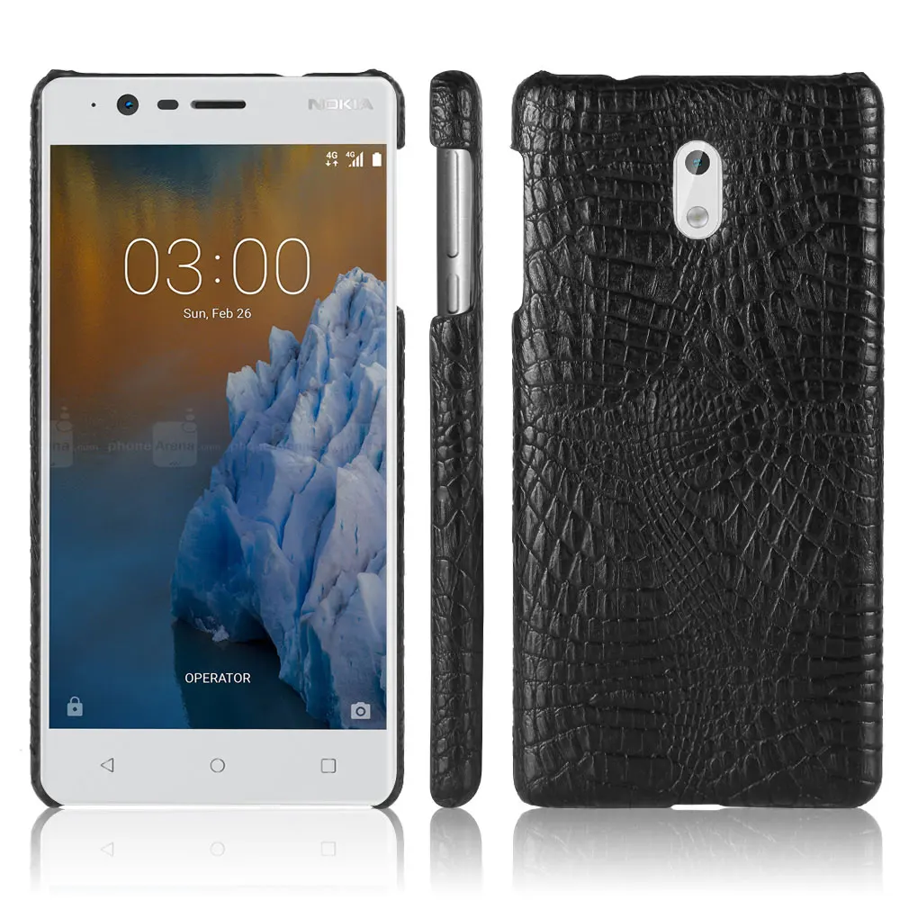 For Nokia 6 Case 5 3 Nokia3 2017 Crocodile Skin Leather Hard Plastic Back Cover for Nokia5 phone cases |
