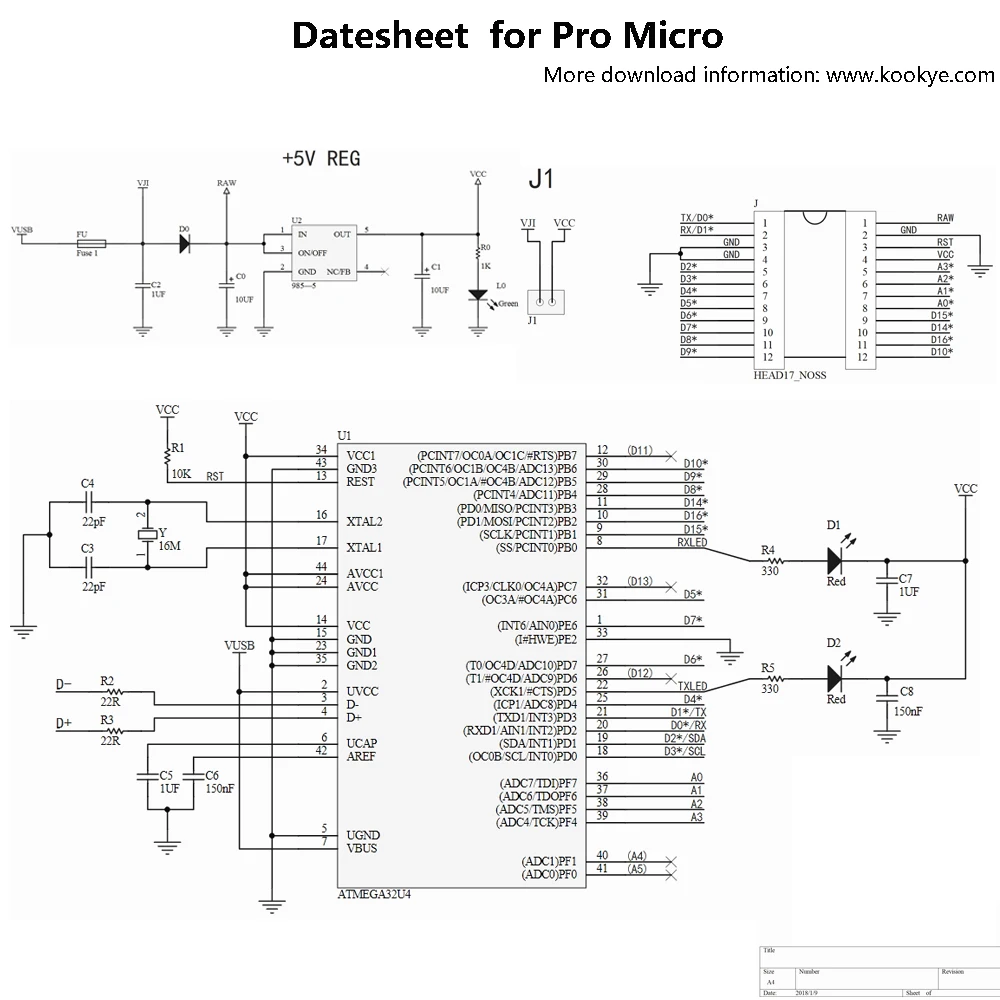 KOOKYE 3 шт. черный Pro микро Плата ATmega32U4 5 В/16 МГц модуль Плата с 2 Ряд контактный разъем для Arduino Leonardo Заменить ATmega328