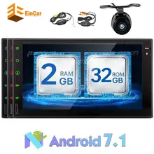 Eincar 7 “dual DIN car audio and Android 7.1 GPS navigation automatic FM /AM radio support Bluetooth WiFi OBD2 reversing camera