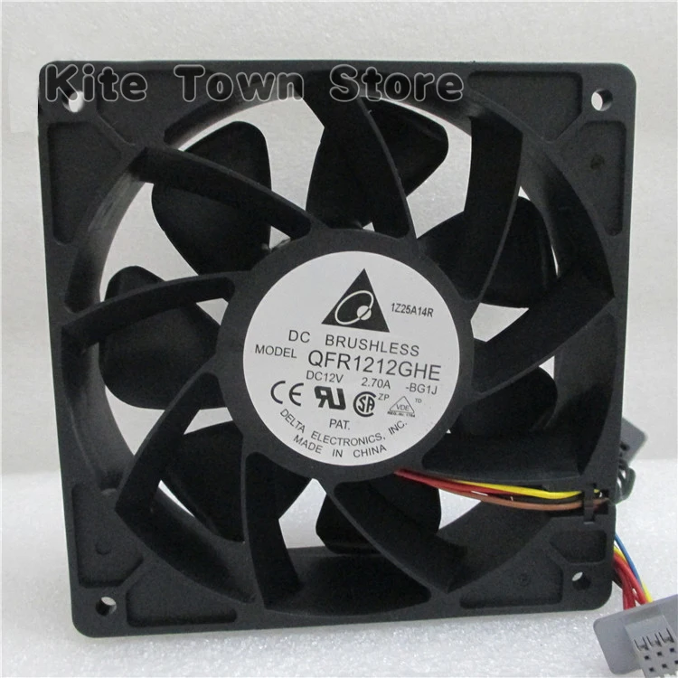 Совершенно новая Delta QFR1212GHE QFR1212GHE-PWM 4Pin 12V 2.7A 12038 74Y5220 120*120*38 мм для майнинга