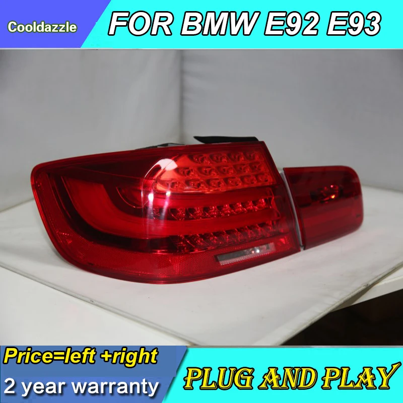 Светодиодный задний фонарь для BMW E92 красный белый 2007 2008 2009 год красного цвета с