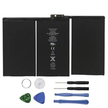 New 6500mAh 3.8V Li-ion Internal Battery Replacement for iPad 2 Gen Generation A1376 616-0576 with Free Repair Tools