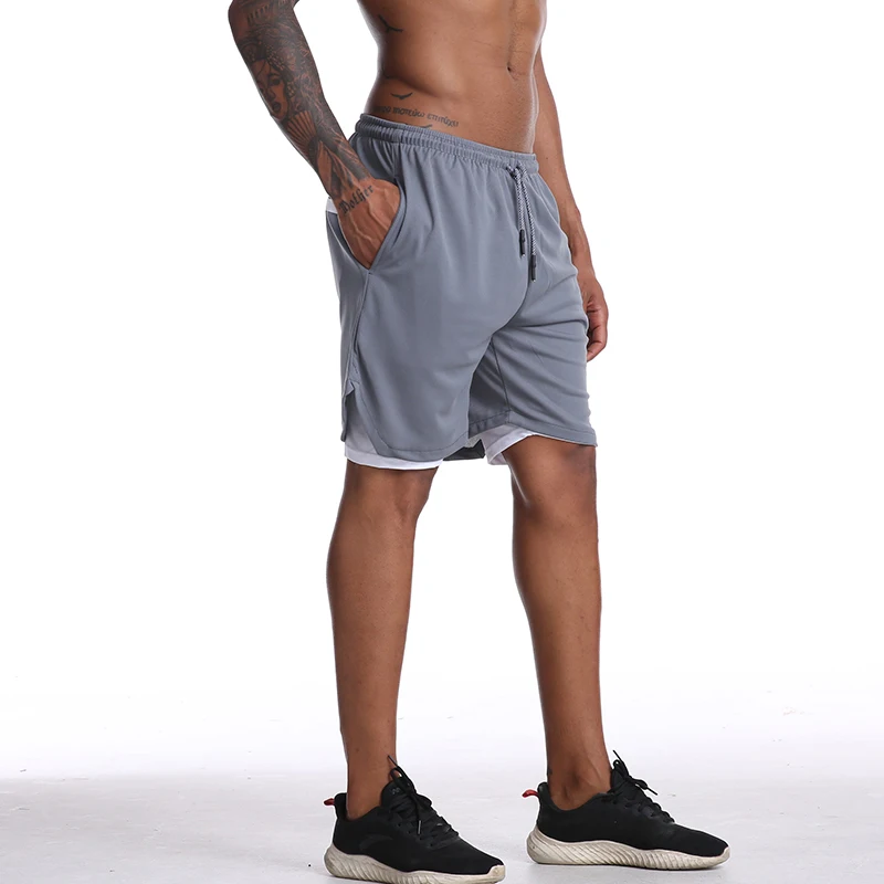 musculação respirável shorts de compressão de secagem rápida
