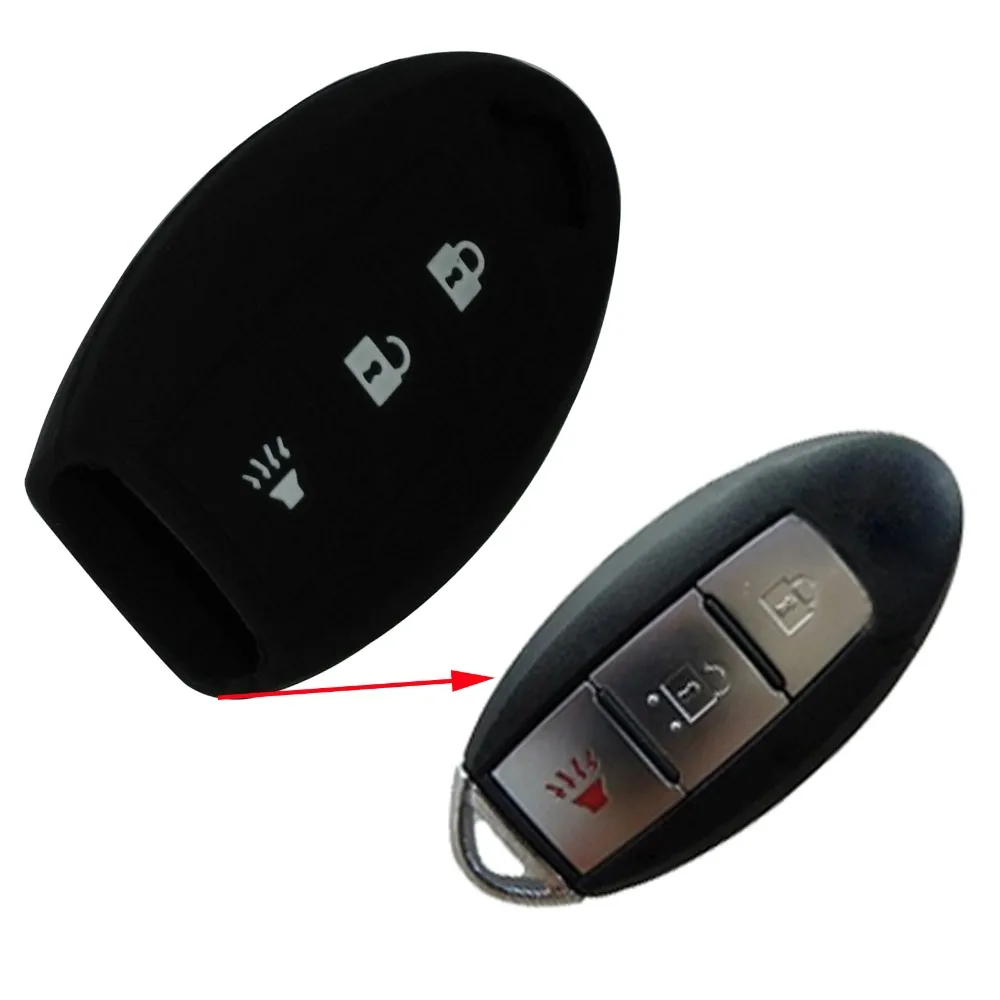 Silicone Remote Control Car Key Case Cover for Nissan Teana X Trail Livina Tiida Qashqai New