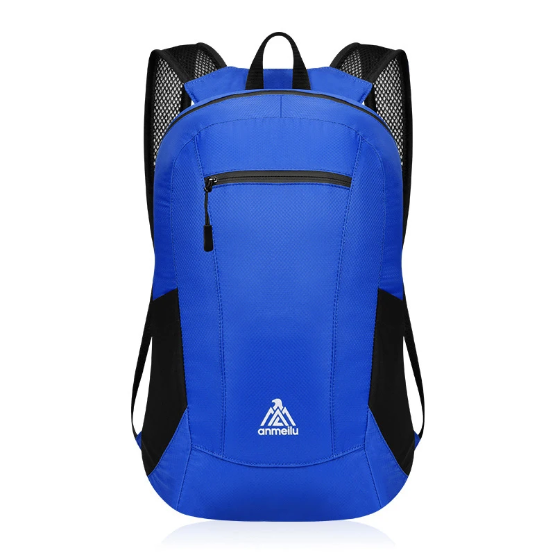 ANMEILU складной легкий Силиконовый водонепроницаемый рюкзак для путешествий, Ультралегкая спортивная сумка для улицы, Ультралегкая сумка унисекс на ремне - Цвет: Blue