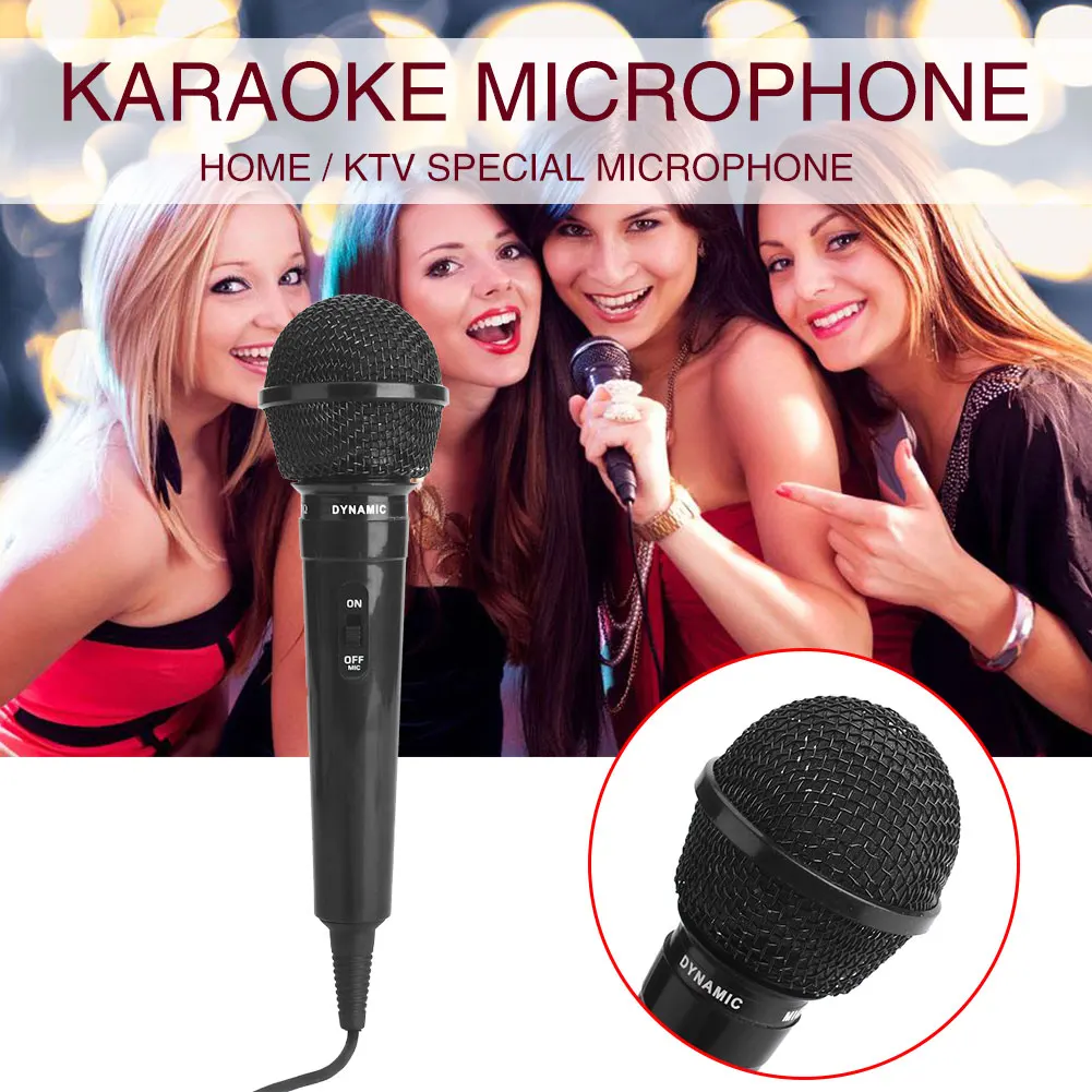 

Wired Microphone 3.5mm Recording Protable Public Transmitter Party Black 6.3 mm Public Speaking