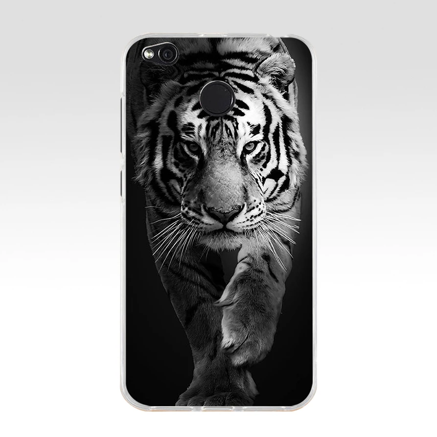 29 colorful Lion Tiger leopard Wolf TPU Soft Silicone Phone Case for Xiaomi Redmi 4X 4A 5A 6A 6 Note 5a pro mi a1 8 lite Cover - Color: 9