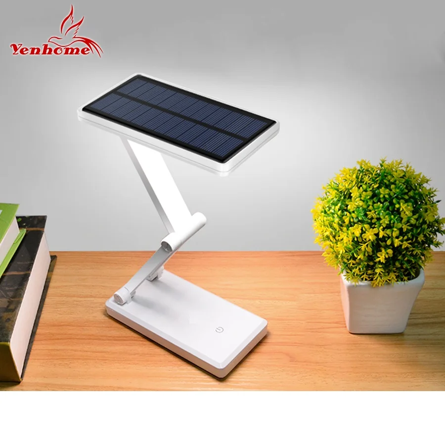  Energy Saving Solar Battery USB Rechargeable Foldable and Adjustable Desk Lamps LED Table Lamp With