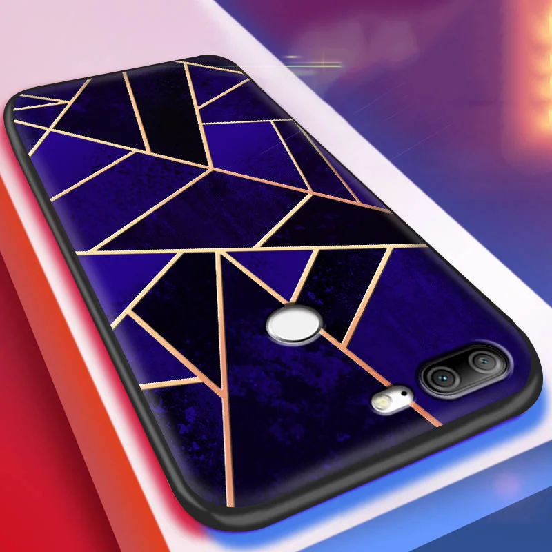 Geometric  silicone case honor 9 lite (9)