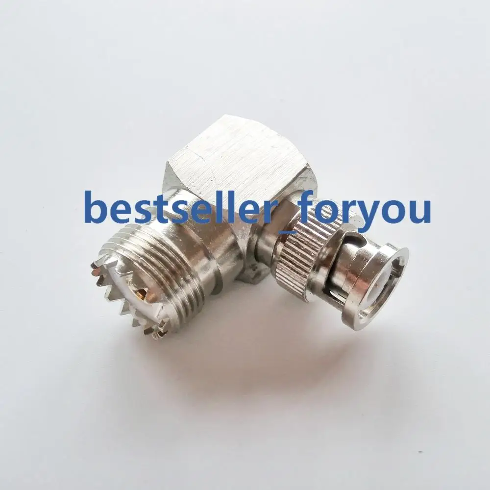 1x Новый BNC Штекерный UHF Женский SO239 правый угол 90 градусов RF коннектор