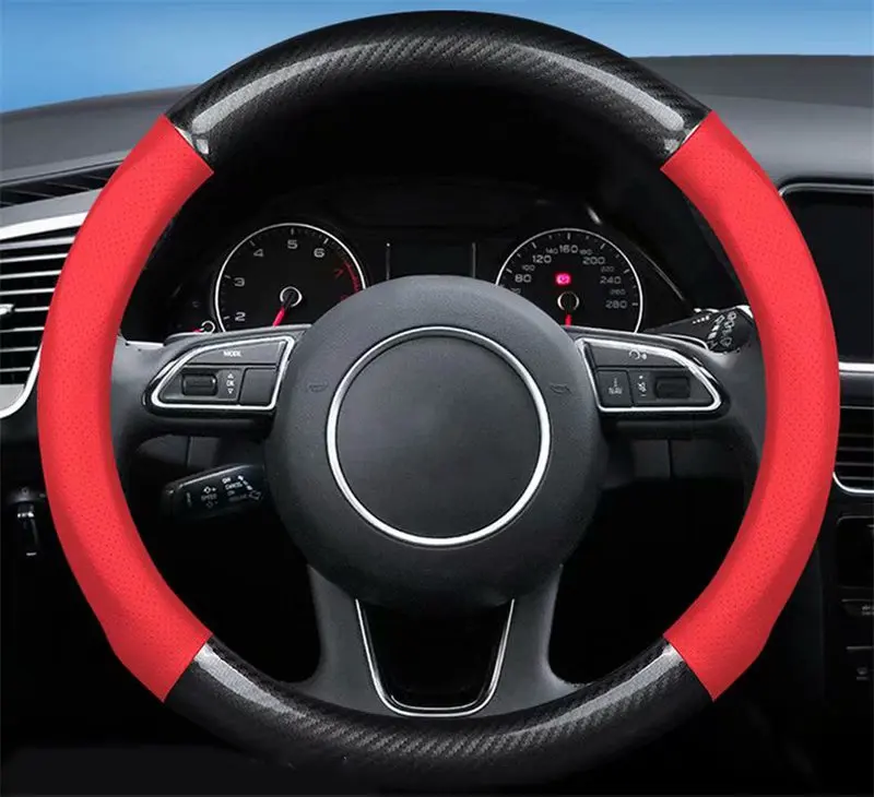 Car Steering Wheel Cover Fashion 37-38CM//15/" M For Toyota Honda Nissan Mazda