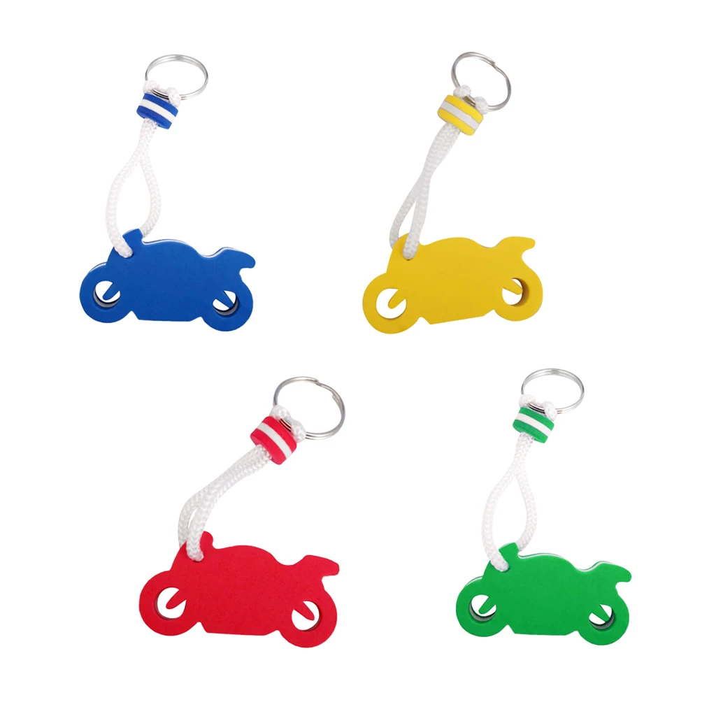 

MagiDeal EVA Floating Motorcycle Shape Keyring Keychain Key Holder for Sailing Marine Boating Kayak Yacht Water Sports