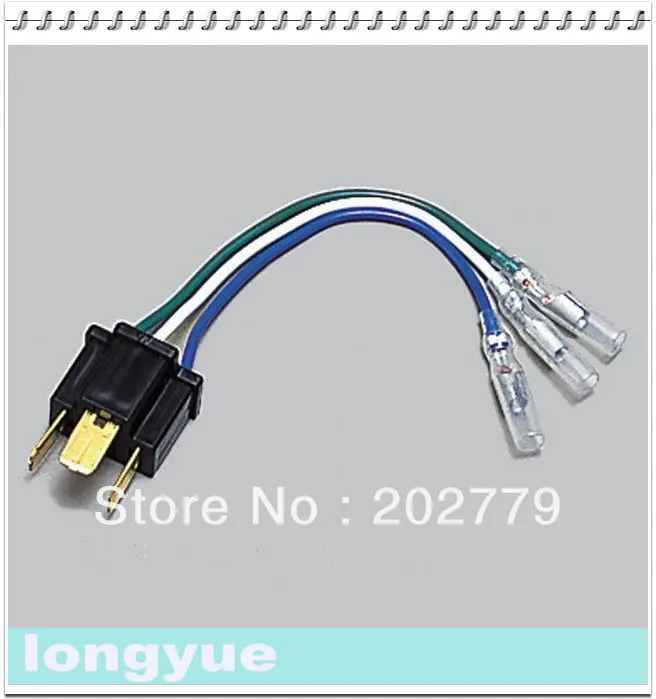 Longyue 2 шт. H4 коннектор автомобиля жгут проводов для фар 15 см проволоки