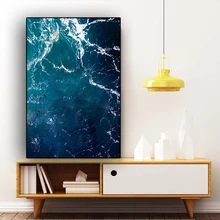 Abstract Waves Deep Blue Ocean Sea Wavy Canvas Painting Posters and Prints Nordic Style Wall Art Picture for Living Room Decor Abstract Waves Deep Blue Ocean Sea Wavy Canvas Painting Posters and Prints Nordic Style Wall Art Picture for Living Room Decor