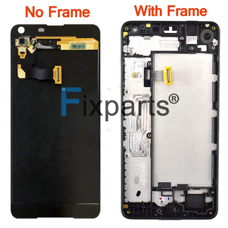100% Tested 5.0 For Microsoft Nokia Lumia 650 LCD Display +Touch panel Digitizer Sensor Assembly With Frame Replacement