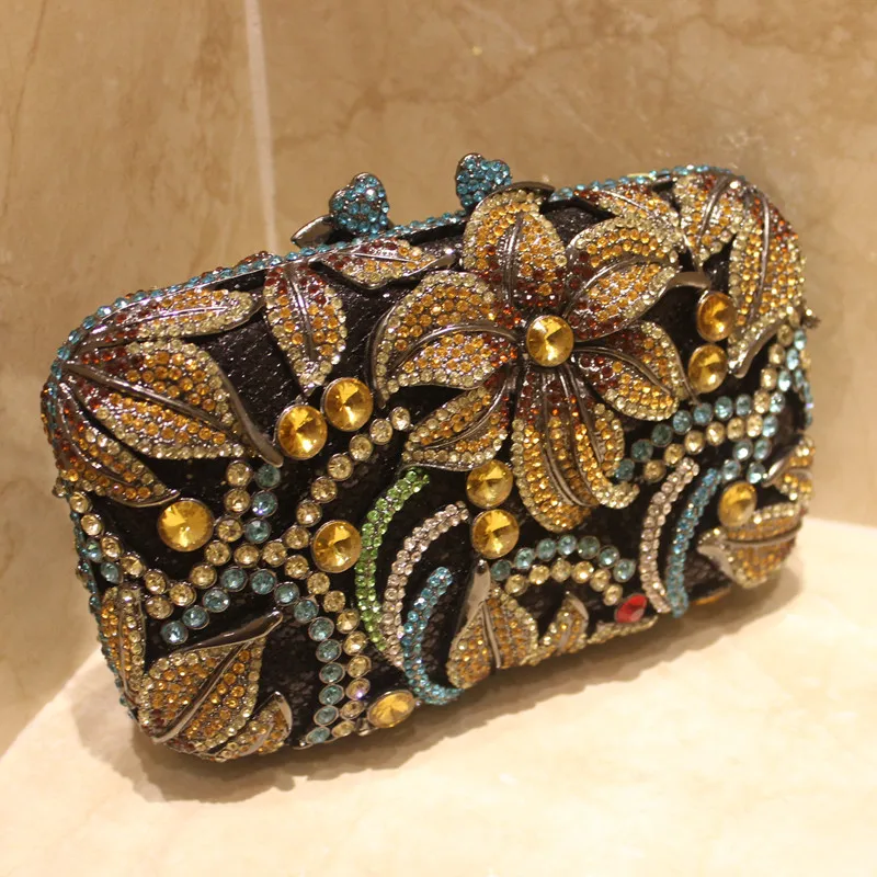 

Custom Ladies White Formica diamond Dinner Bag hand bag flowers shanzuan party dress cheongsam bag chain bag bag