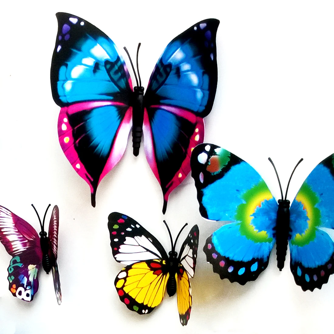 Image 2015 Hot New 6 Small   6 Big For Home Fridge Decoration 3D Butterflies Decals Butterfly Wall Stickers Gossip Girl Same Style