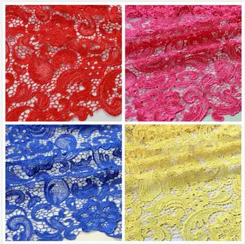 

23 color water soluble lace fabric garment accessories hollow three-dimensional DIY flower embroidery fabric width 120 cm