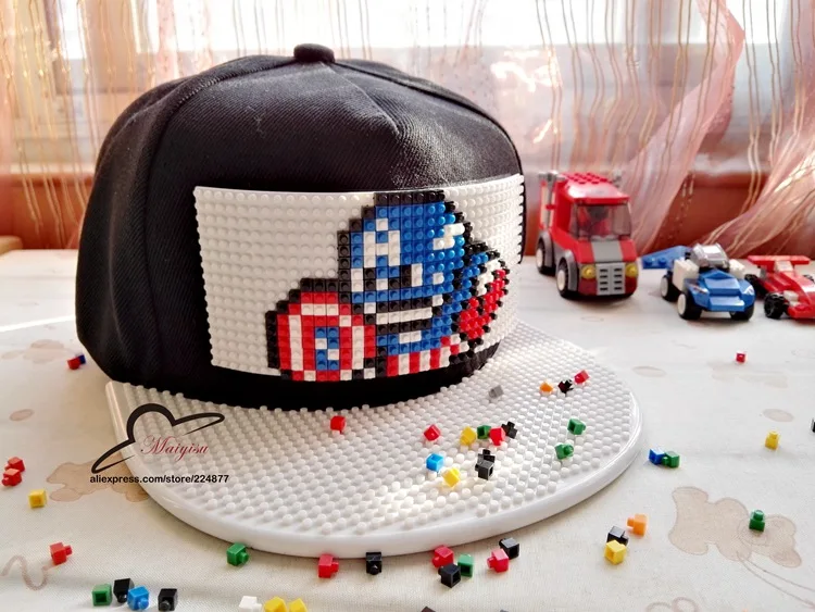 Холст на заказ DIY Snapback Капитан Америка шапки милый мультфильм плоские солнцезащитные шапки Железный человек 3D Мстители хип хоп шляпа взрослые бейсболки