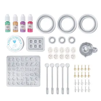 

Crafts Epoxy Mould Bracelet Earrings Jewelry Making Model DIY Mold Parts Set Decoration