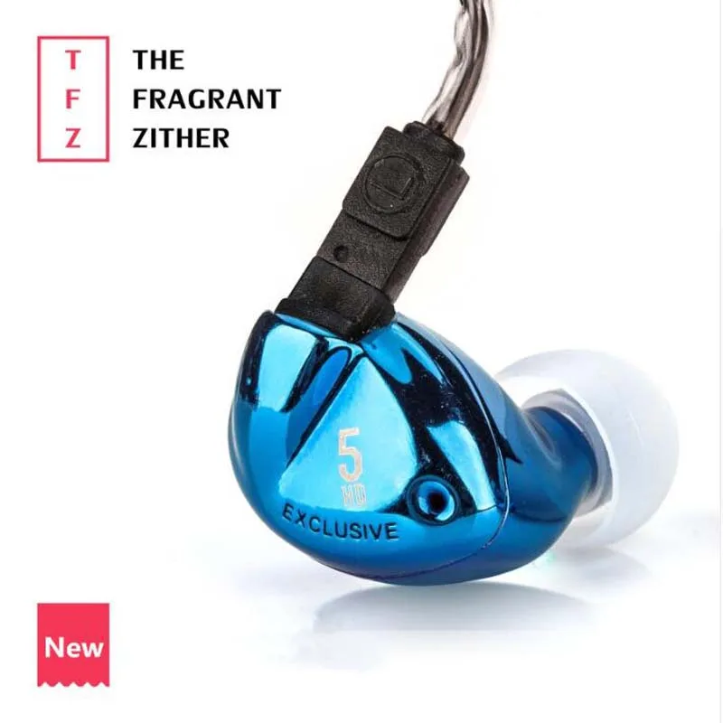

TFZ EXCLUSIVE 5 In Ear Earphone The Fragrant Zither Monitor HiFi Headset Customized 9mm Dynamic DJ Earphones
