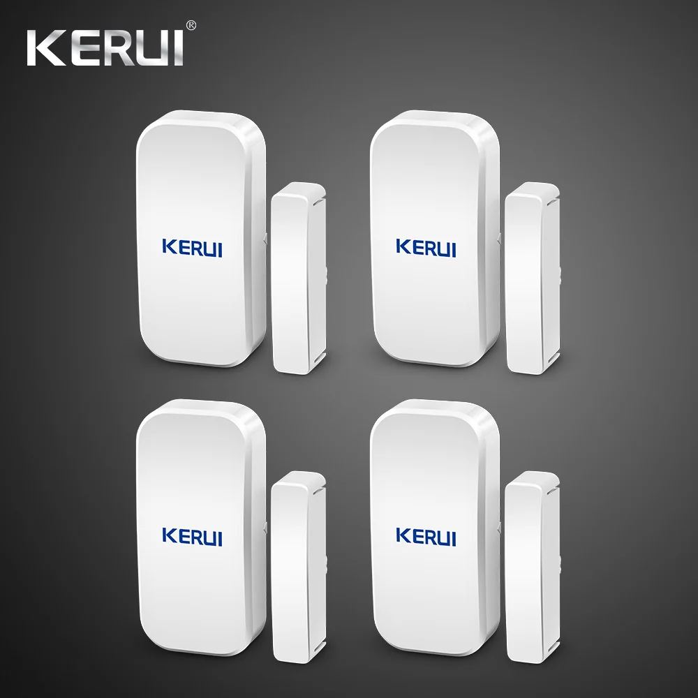Kerui домашняя сигнализация Беспроводная Дверь Окно магнитный детектор датчик зазора для GSM Wifi домашняя система охранной сигнализации Сенсорная клавиатура