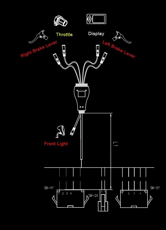 Sale DIY 5 Parts Electric Bike Conversion Kit With Design LED Display Waterproof Wire Brake Lever Front Light Hall Sensor Throttle 13 Sale DIY 5 Parts Electric Bike Conversion Kit With Design LED Display Waterproof Wire Brake Lever Front Light Hall Sensor Throttle 13