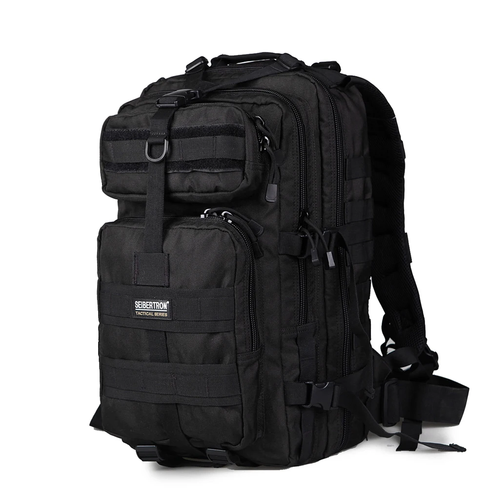 Seibertron Открытый тактический рюкзак 3P MOLLE сумка для пешего туризма кемпинга EDC рюкзак компактный пакет сумка для вершины 30л/45л Водонепроницаемый