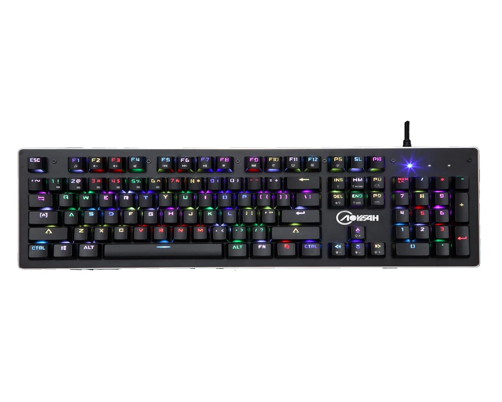 AOYEAH USB Проводная Механическая RGB игровая эргономичная мультимедийная клавиатура