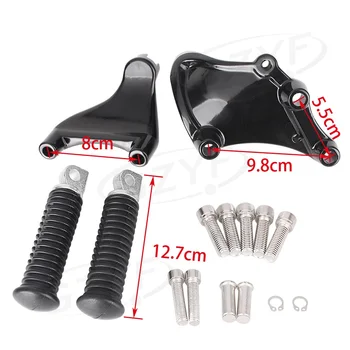 

For Harley Davidson Sporster 883 1200 Foot Pedal Mount Footrest Peg Kit Footpegs 2014 2015 2016 2017 CNC Aluminum Motorbike Part