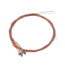 6 шт./компл. гитарные струны Стальная проволока гитарные струны для Классическая акустическая гитара для игры в стиле фолк Запчасти аксессуары 6 Размеры