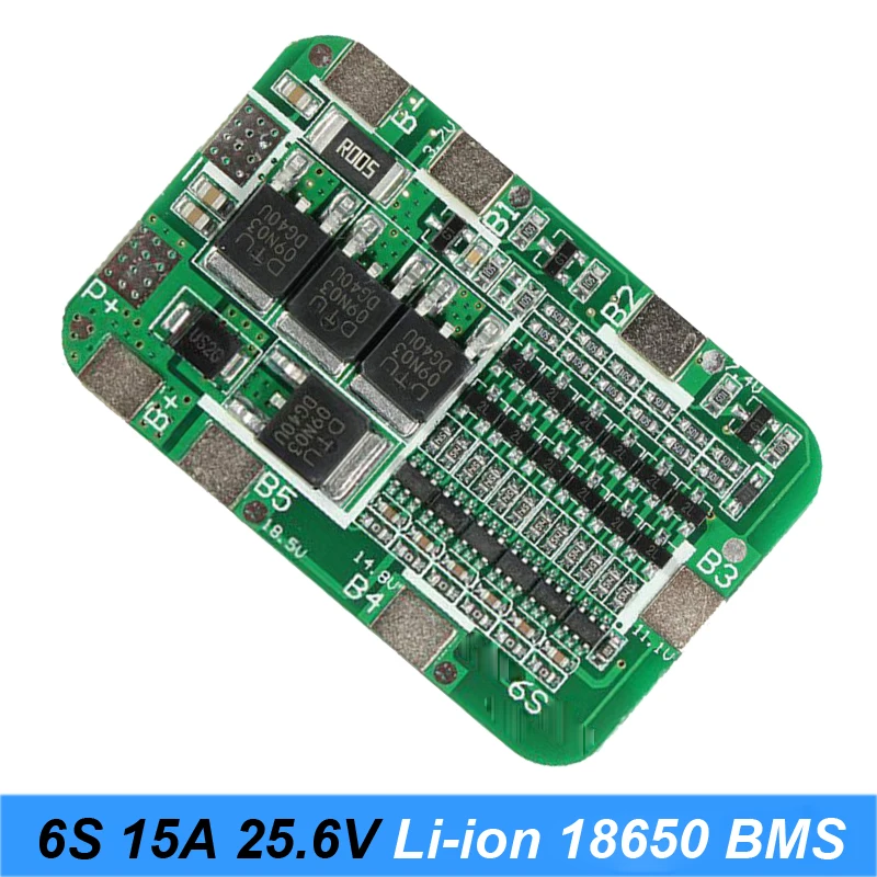 6S 15A литий ионная аккумуляторная отвертка 18650 защитная плата 21 6 в 25 2 схема защиты