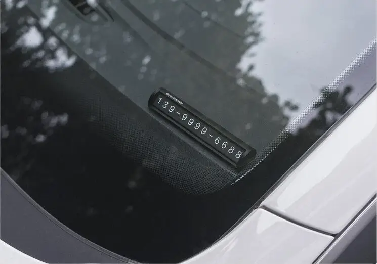 Xiaomi UILDFORT Stop Sign Car Parking Card Stop Sign For Car Move Phone Number Card Creative Stereo Reverse Invisible (8)
