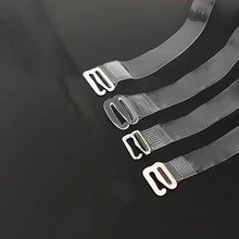 2 пары = 4 шт. регулируемые невидимые аксессуары для нижнего белья с металлической пряжкой, ремни для бюстгальтера, ремень для женщин, прозрачный силиконовый бюстгальтер, плечевой ремень