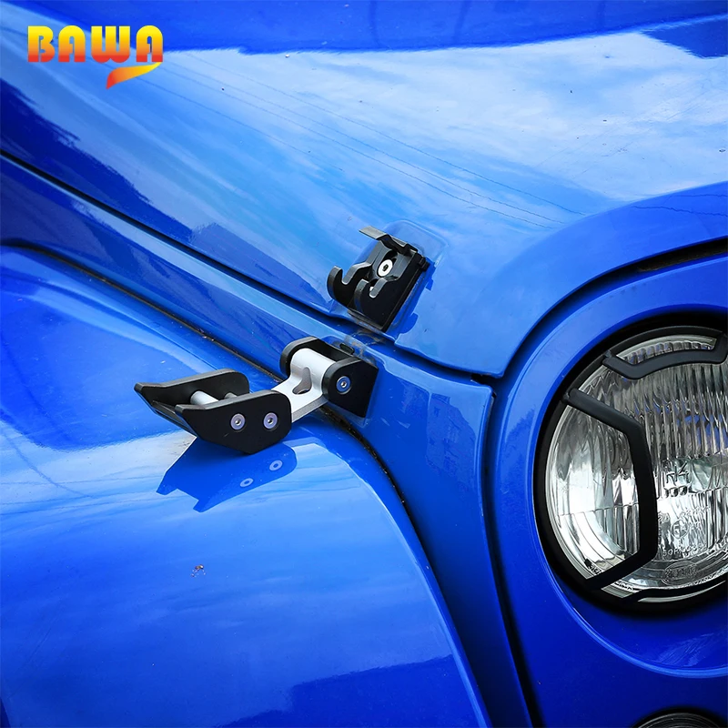 BAWA Автомобильный Замок капота для Jeep Wrangler JK 2007- Противоугонный ключ комплект 2 двери 4 двери запчасти