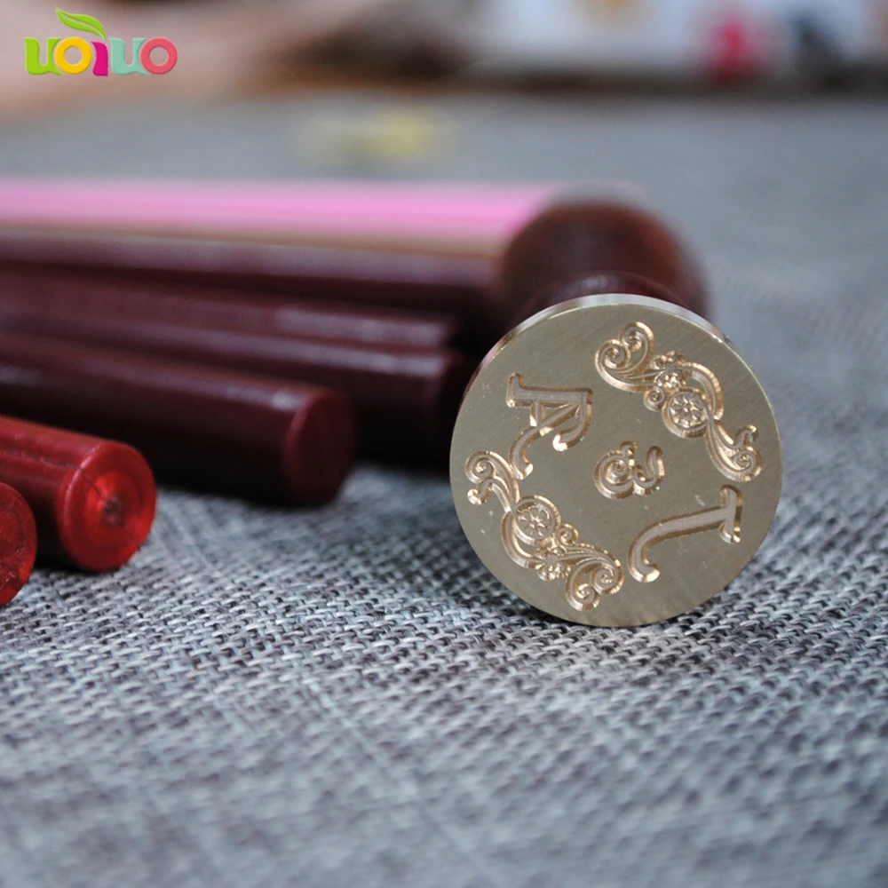  Popular customize name logo wedding invitation card envelop wax and seal price - 32917152449