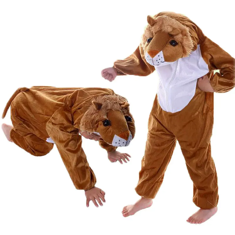Kids Lion Jumpsuit Halloween Costume Vingloo