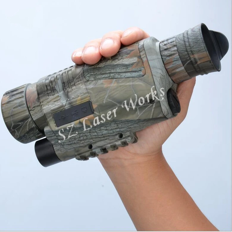 التمويه الرقمية أحادي نظارات الرؤية الليلية بالأشعة تحت الحمراء 5X40 للرؤية الليلية نطاق يأخذ الصور فيديو مع TFT LCD للصيد التمويه الرقمية أحادي نظارات الرؤية الليلية بالأشعة تحت الحمراء 5X40 للرؤية الليلية نطاق يأخذ الصور فيديو مع TFT LCD للصيد