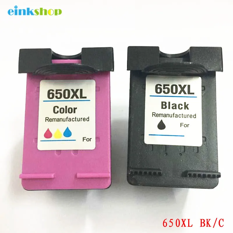 

einkshop 650 Refilled Ink Cartridge Replacement For HP 650 XL 650XL Deskjet 1015 1515 2515 2545 2645 3515 3545 4515 4645 Printer