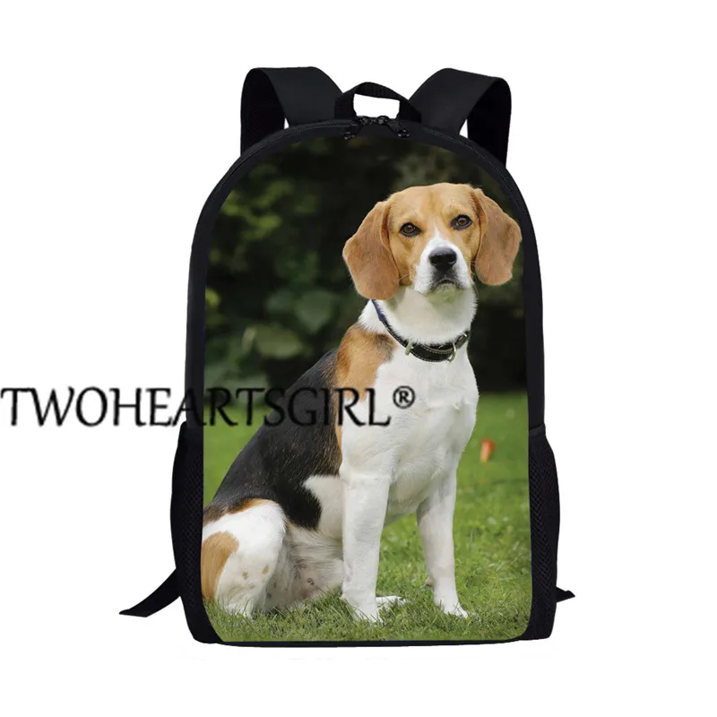 Twoheartsgirl Beagle комплект школьных сумок для мальчиков и девочек-подростков, милый школьный рюкзак для детей, школьные сумки на заказ - Цвет: L5507C