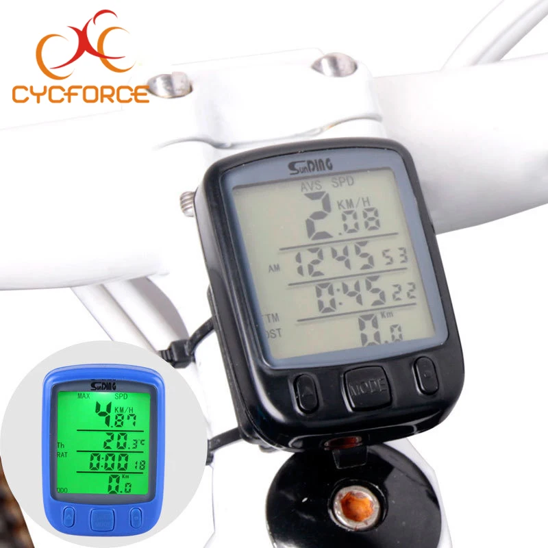 

CYCFORCE Computer Bicycle Speedometer Bicycle Computer Digital Backlight Waterproof Odometer Clock Stopwatch Bike Accessories