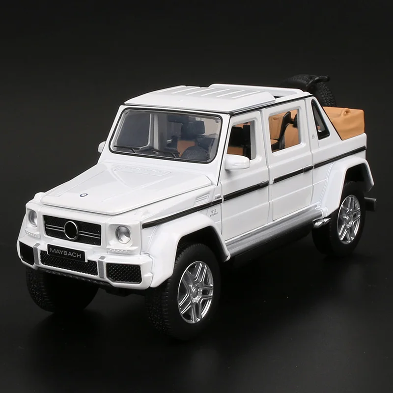 1:32 Масштаб Maybach G650 Landaulet модель автомобиля литая модель автомобиля игрушки Металл внедорожный автомобиль сплав внедорожник игрушка для машинок для детей Подарки - Цвет: G650 White