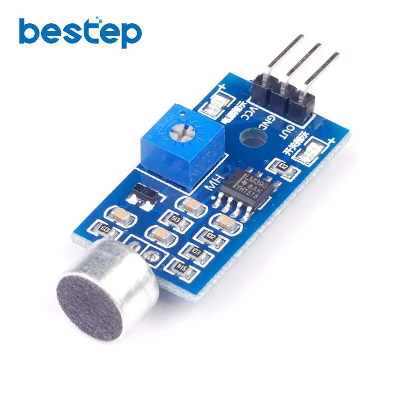 

Microphone Amplifier Sound Sensor Module Voice Sensor Sound Detection Module Whistle Module